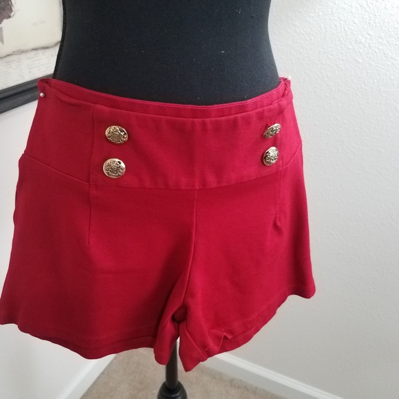cute red shorts